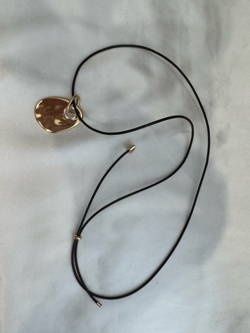 J Crew Grommet pendant necklace with leather cord - Picture 7 of 7